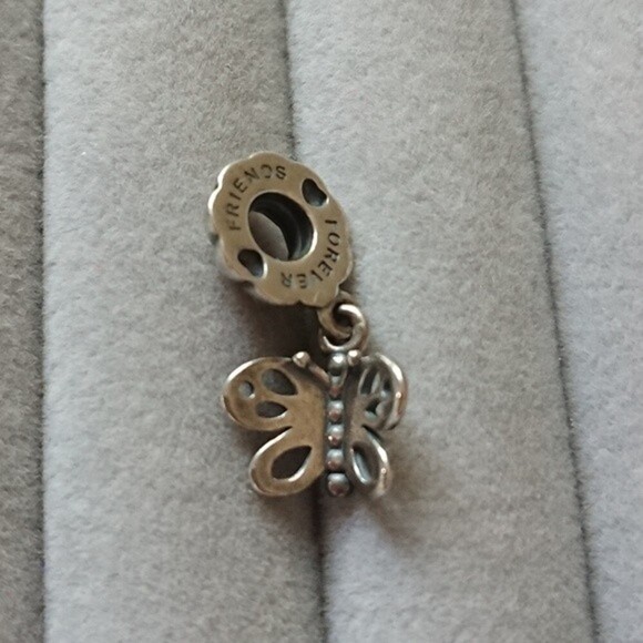 Pandora Friends Forever Butterfly Dangle Charm - Picture 6 of 8